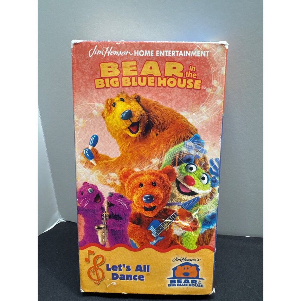 Bear In The Big Blue House Let’s All Dance Dancin’ Day Away VHS Video Tape 2001